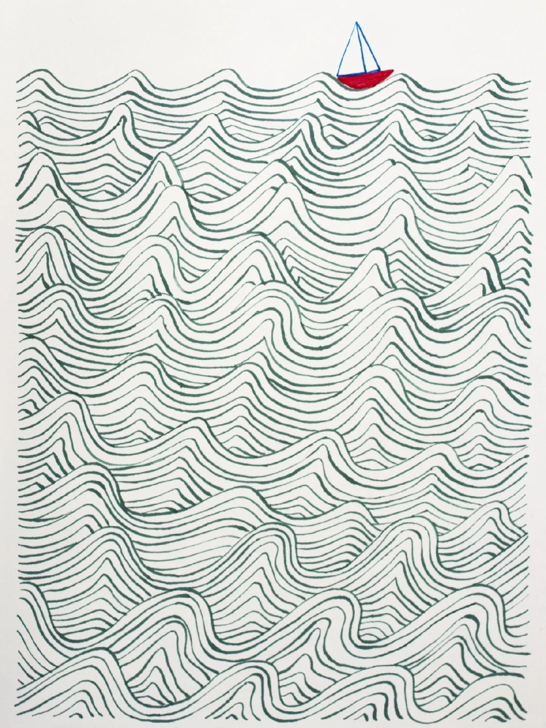 The boat has passed thousands of mountains
