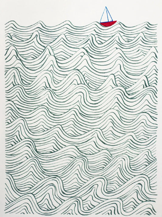 The boat has passed thousands of mountains